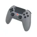 Front angled view of Nova II WGP16D wireless game controller in grey with dual analog sticks and textured touchpad