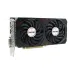 Front view of AFOX GeForce RTX 3050 8GB GDDR6 dual fan graphics card with dual cooling fans.