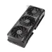 Side angled view of ASUS Prime Radeon RX 9060 XT 16GB GDDR6 OC GPU showing triple-fan shroud with PRIME and ASUS branding.