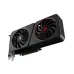 Angled view of MAXSUN Intel ARC B580 Milestone 12G GPU showing dual fans and mounting bracket.