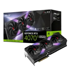 PNY GeForce RTX 4070 Ti SUPER 16GB XLR8 Gaming VERTO EPIC-X RGB Overclocked Triple Fan GDDR6X Graphics Card