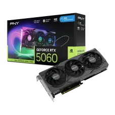 PNY GeForce RTX 5060 ARGB EPIC-X RGB Overclocked Triple Fan 8GB GDDR7 Graphics Card