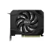 PNY RTX 5050 8GB single fan graphics card front view with compact cooling design and black shroud for small PC builds