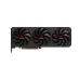 Front view of PowerColor Reaper AMD Radeon RX 9070 GRE 12GB Graphics Card with triple-fan cooling design.