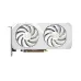 Zotac RTX 5070 Twin Edge OC White dual fan graphics card top view showing cooling fans and compact design
