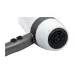 Side view of Kemey KM-5813 Hair Dryer with white-gray body, dual control switches, and mesh grille outlet.