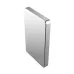 Rear angled view of the Netac K330 1TB USB 3.0 Portable External HDD highlighting its sleek aluminum body profile