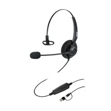 Inbertec UB200T USB Wired Noise Cancelling Headphone