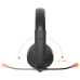 Side profile view of the Meetion MT‑BTH003 Bluetooth Wireless Headphone highlighting 180 degree rotating earcup mechanism.