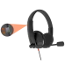 Side profile view of the Meetion MT‑HP003U Wired Headphone highlighting adjustable headband and cushioned ear cups.