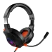 Angled close‑up of the Meetion MT‑HP012 7.1 Surround Sound USB Gaming Headset showing RGB earcup lighting and attached mic boom.