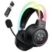 View Black Onikuma GT889 Bluetooth Gaming Headset with RGB Lighting, 50mm Driver & Microphone