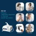 Omron NE-C28 Compressor Nebulizer Machine showing applications for asthma, cold, bronchitis, COPD, and pneumonia.   