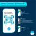 Instruction graphic showing how to connect Omron Smart Elite+ HEM‑7600T Arm BP Monitor to phone using OCR feature.