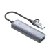LDNIO multiport USB hub angled view showing durable cable, metal finish and high-speed USB-A interface