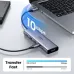 UGREEN CM511 USB-C hub connected to a laptop, highlighting its 10Gbps USB 3.2 Gen2 fast data transfer speed.