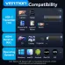 Vention TPVBB 6-in-1 Wireless HDMI Docking Station showing wide compatibility with USB C laptops tablets and devices