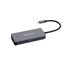Verbatim Essentials 6 in 1 Multifunctional Type-C Hub With RJ45