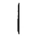 Side profile of Viewsonic IFP8641-1-1C 86 inch Interactive Flat Panel emphasizing curved slim design with central housing.