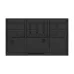 Rear view of Viewsonic IFP9841-1-1C 98 inch Interactive Flat Panel highlighting vents, brackets, and mounting design.