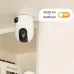Wall mounted view of Imou Ranger 2 Dual 6MP 3MP+3MP PT WiFi Camera showing dual lens monitoring setup