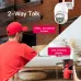 Scene view of Lenovo X5T WiFi Camera two-way talk feature, enabling live interaction with visitors via smartphone.