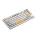 Ajazz AK816 Pro Hot Swappable Silver Switch Bluetooth Wireless Mechanical Keyboard