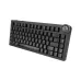 Angled view of black AJAZZ AK820 V2 PRO mechanical keyboard showing keycaps and built-in display.