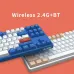 Ajazz AK871 Hot Swappable Red Switch Wireless Mechanical Keyboard 