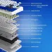 Exploded view of the AULA F75 MAX Reaper Switch Tri‑Mode Mechanical Gaming Keyboard showing internal layered structure components.