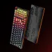 Front and back dual view of DAREU CK98 Ultra HE Mechanical Gaming Keyboard with RGB backlighting