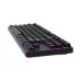 Top view of Durgod Cavalry 87 Keyboard with compact layout and rainbow wave RGB lighting for gaming or professional use.