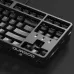 Close-up of Durgod Cavalry 87 Keyboard showing arrow keys and navigation cluster with matte black finish and minimalist design.