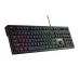 Front view of Gamdias POSEIDON E2 3-IN-1 COMBO keyboard with RGB backlighting and ARES E3 branding.