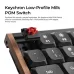 Close-up of Keychron K3 Max SE Keyboard featuring low-profile Milk POM switch with red stem and thocky sound design.