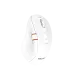 Rear top view of the Meetion BTM032R Tri Mode Wireless Mouse displaying DPI button and orange accent detail.