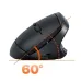 Side profile view of the Meetion DirectorC Wireless Keyboard Mouse Combo mouse highlighting ergonomic tilt and 60 degree angle design.