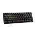 Top view of the Meetion MT-MK005BT RGB Dual Mode Wireless Mechanical Keyboard showing compact layout with multicolor RGB backlighting.