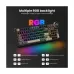 Black Royal Kludge RK N99 keyboard with RGB backlight (19 modes), function keys, and a circular display for time/date.