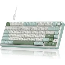 Royal Kludge RK R75 RGB Hot-Swappable Silver Switch Mechanical Keyboard