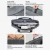 Top-down detail view of BWOO BO-CB46 15.6 Inch Laptop Backpack handle and zipper features highlighting durable build and stitching design
