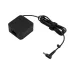 Angled view of Asus AD45-00C 45W Original Laptop Charger Adapter with textured body and coiled cable secured by strap.