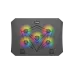 Top view of the Meetion MT‑CP3030 RGB Gaming Laptop Cooling Pad showing mesh surface with multicolor LED fans underneath.