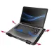 Close-up top view of the Thermaltake Massive A23 Laptop Cooler highlighting its built-in USB ports and cable management.