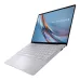 Front view of ASUS ExpertBook B9 Ultra B9406CAA Laptop with thin bezel display showing abstract blue and orange design.