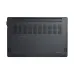 Bottom view of the dark gray ASUS ExpertBook BM1 BM1403CDA laptop with ventilation grills.