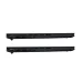 Side views of closed ASUS VivoBook 14 M1407KA laptop highlighting multiple ports and slim metallic profile.