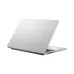 Partially open ASUS VivoBook 16 M1607GA laptop with visible ports and minimalist branding on matte lid.