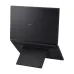 Rear view of ASUS Zenbook Duo UX8407AA Laptop with dark matte finish and built-in ergonomic stand.