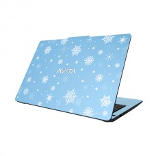 Avita Liber V14 Core i5 11th Gen 14" FHD Laptop Snowflakes on Azure Blue